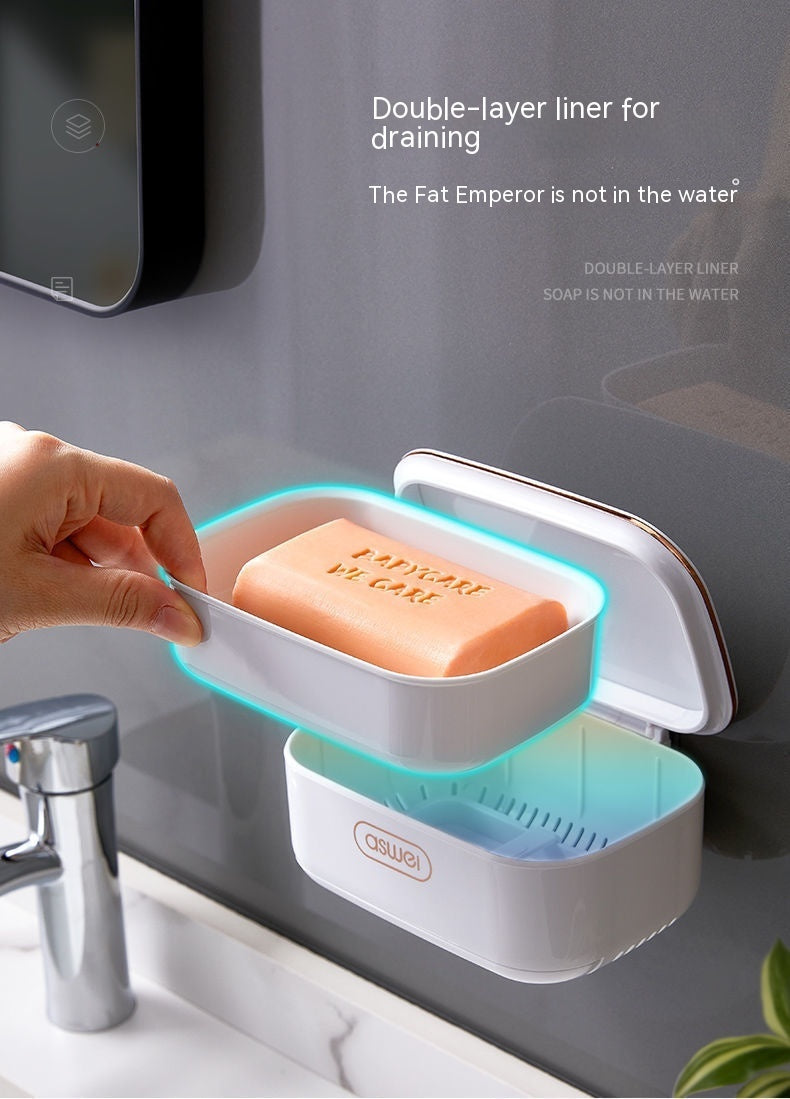 Creative Flip Drain Soap Box