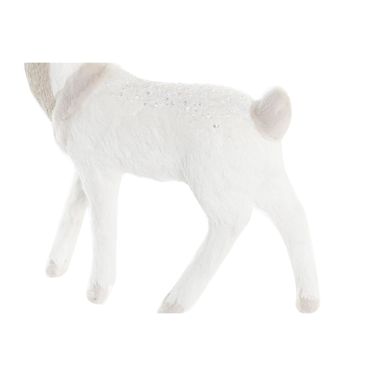 Christmas bauble DKD Home Decor White Brown Foam Deer 36 x 14 x 52 cm