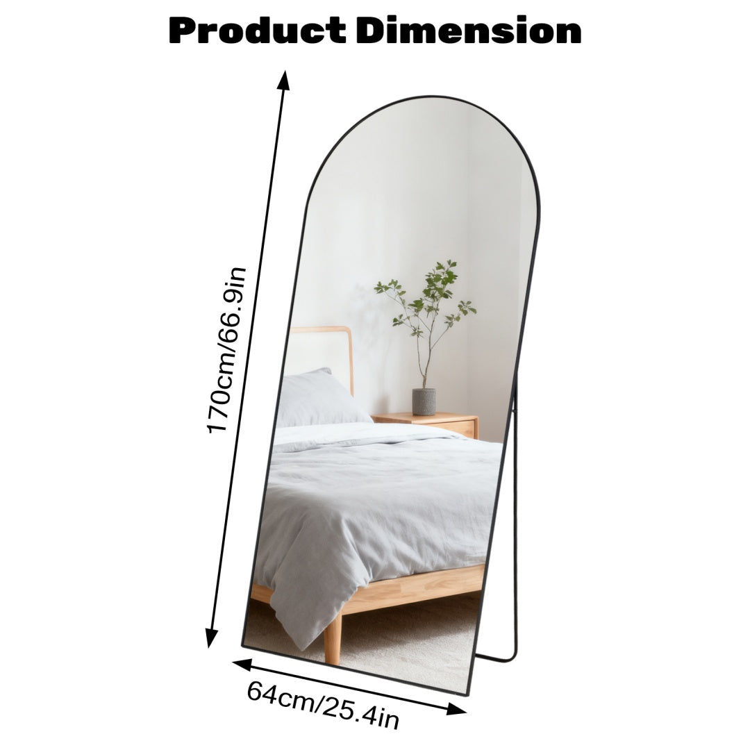 Rectangle Full Length Mirror, Full Body Standing Mirror Floor Mirrors