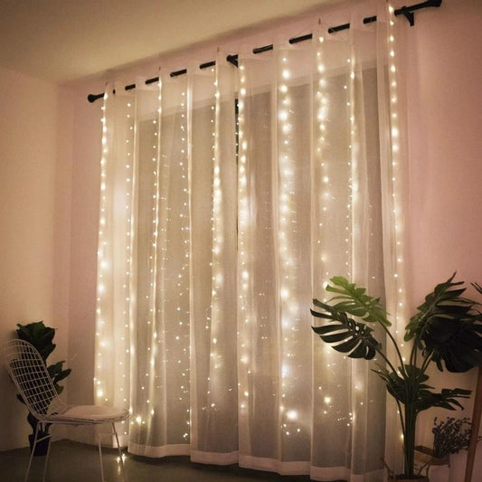 3M Christmas Lights Curtain Garland Christmas Decorations for Home