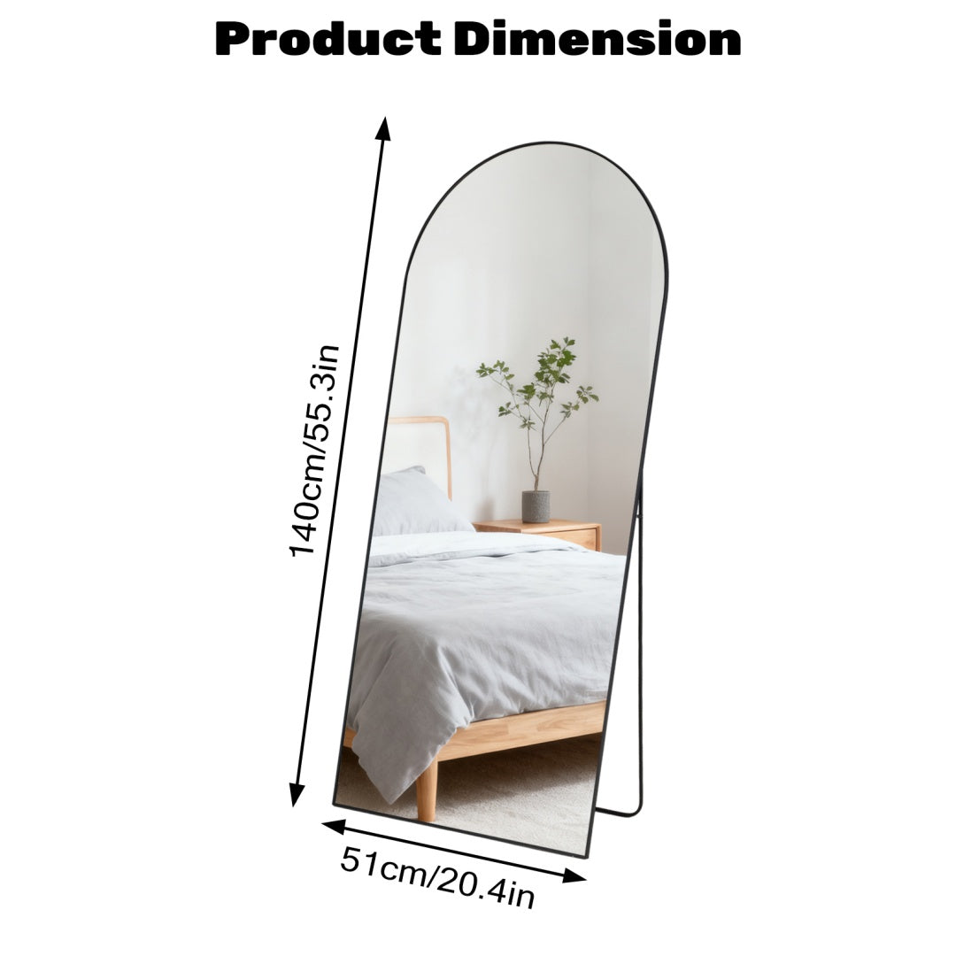 Rectangle Full Length Mirror, Full Body Standing Mirror Floor Mirrors