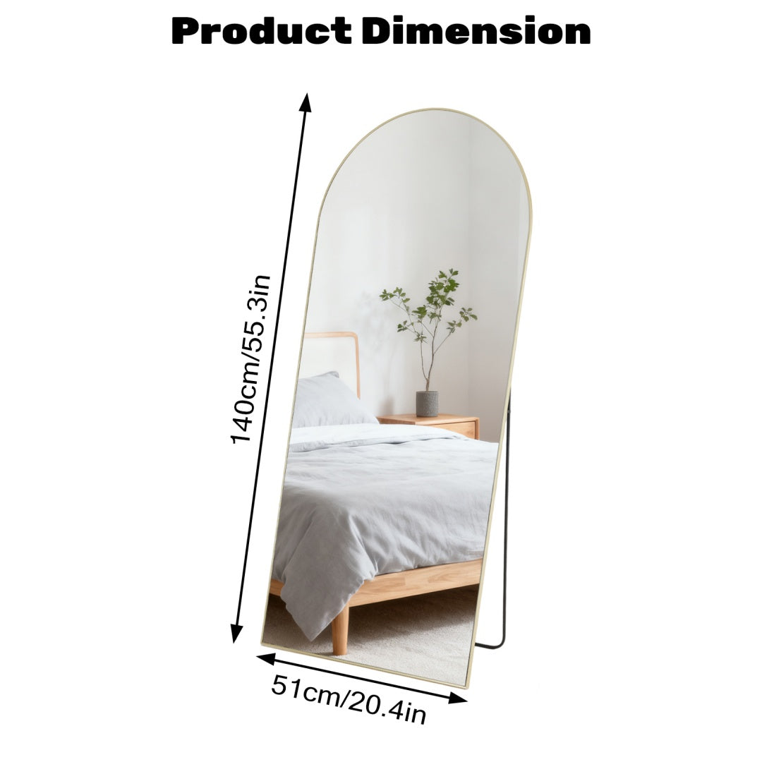 Rectangle Full Length Mirror, Full Body Standing Mirror Floor Mirrors